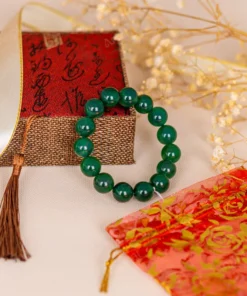 Vòng Tay Mã Não Xanh 1A 12 Ly 079-0371A-12