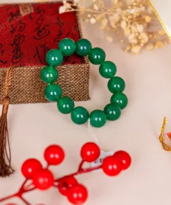 Vòng Tay Mã Não Xanh 1A 14 Ly 079-0371A-14