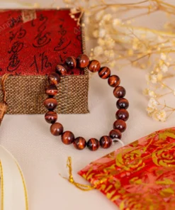 Vòng Tay Mắt Hổ Đỏ 3A 10 Ly 079-0403A-10