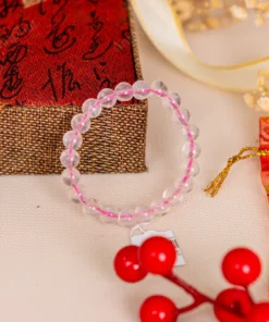 Vòng Tay Thạch Anh Hồng 1A 8 Ly 079-0761A-8