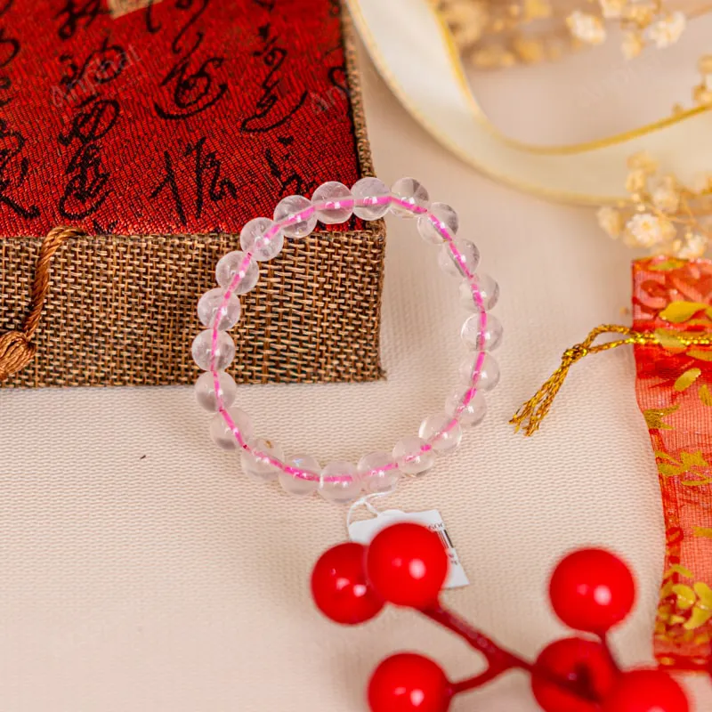 Vòng Tay Thạch Anh Hồng 1A 8 Ly 079-0761A-8