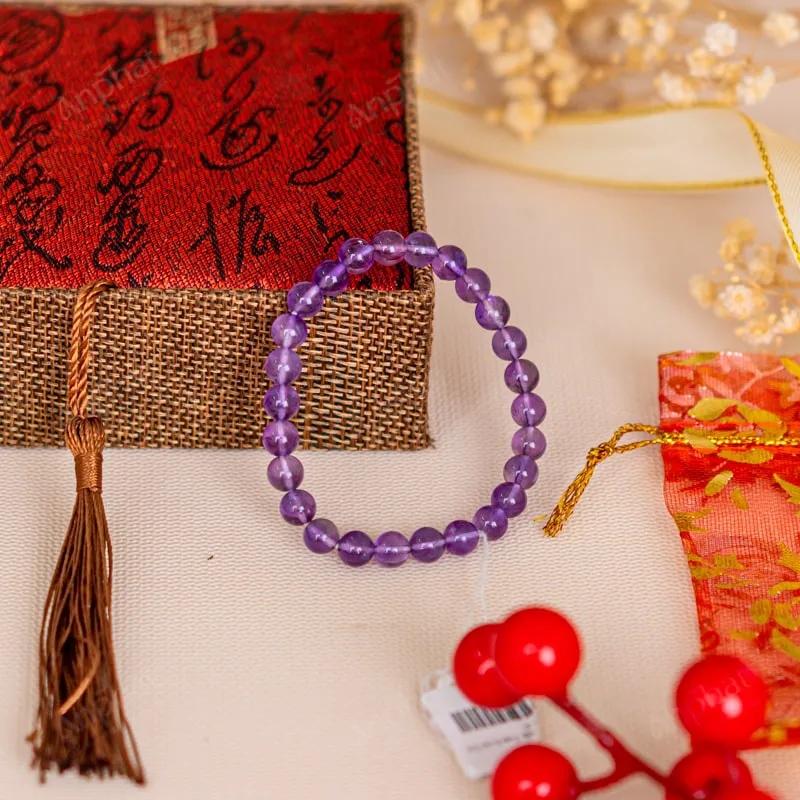 Vòng Tay Thạch Anh Tím 2A 6 Ly 079-0792A-6