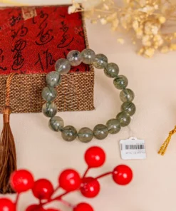 Vòng Tay Thạch Anh Tóc Xanh Loại 1 12 Ly 07-2162-12