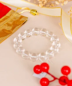 Vòng Tay Thạch Anh Trắng 1A 14 Ly 079-0871A-14