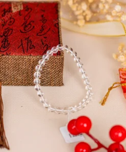 Vòng Tay Thạch Anh Trắng 1A 6 Ly 079-0871A-6