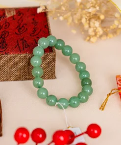 Vòng Tay Thạch Anh Xanh 1A 12 Ly 079-0931A-12